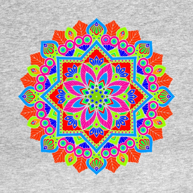 Colorful Mandala by AlondraHanley